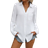 Shein Casual Enfrgad Pocket Button Front Lngrmad Basic Skjorta