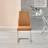 Canora Grey Loren Faux Leather Dining Brown Kitchen Chair 97cm 2pcs