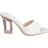 Shein Women's Square Toe Mule Sandals - Crystal/White