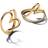 Pandora Organically Shaped Heart Hoop Earrings - 14k Gold Plating