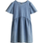 H&M Flicka Blå Trikåklänning med denimlook 98/104 2-4Y