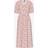 Pieces Klänning PcTala SS Midi Dress Noos BC - Vit