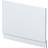 Hudson Reed Fusion 800 mm Straight Bath End Panel And Plinth Satin White