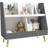 Isabelle & Max Kids Storage Shelf Grey 72.5cm H X 80cm W X 34cm D