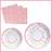 Shein Donut Disposable Paper Plates And Napkins Set