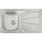 Abode Trydent 1 Bowl Kitchen Sink Stainless Steel