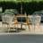 Charles Bentley Almada 4 Seater Rope Weave Garden - Grey Patio Dining Set