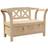 vidaXL Storage Acacia 119x76x44 cm Solid Wood Pine Garden Bench