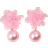 Shein Flower & Faux Pearl Drop Earrings