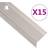 vidaXL Trappelister 15 Stk L-Facon 90 Cm Aluminium Champagnefarvet