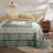 Dunelm Antigoni Bedspread Bedspread Green (235x235cm)
