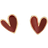 Shein Heart Shaped Stud Earrings