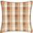 Dunelm Check Square Complete Decoration Pillows Natural (43x43cm)
