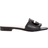 Gucci Leather Logo Cutout Flat Sandals BLACK 12B
