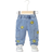 Shein Baby Boys Casual Cute Cartoon Face Denim Pants
