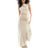 ASOS DESIGN Boat Neck Maxi Dress - Stone Neutral
