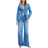 River Island Wide Leg Jean - Midwash Blue