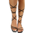 Shein Fashionable Strappy Sandals For Women, Tie Leg Design Flat Sandals