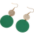 Shein 1pair Simple Exaggerated Circle & Circle Detail Women's Earrings