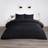 OHS Filled Pinsonic Grid Panel Duvet Cover Black (200x200cm)