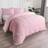 OHS Seersucker Geo Set Duvet Cover Pink (200x200cm)