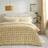 Elements Wiggins Wiggle Ochre Duvet Cover Yellow (200x200cm)