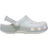 Crocs Kid's Classic Iridescent Glitter Clog - White