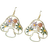 Shein Flower Decor Mushroom Drop Earrings