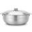 Aramco cuisine 11-quart gourmet aluminum caldero with lid 2.75 gal 14 "
