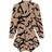 Shein Women's Fashion Print Pleated Waist Dress