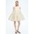 H&M Jacquard-Weave Mini Dress - White