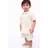 H&M 2-Delat Set Med Pikétröja Och Shorts - Ljusbeige
