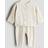 H&M 2-Delat Finstickat Set - Crèmevit/Randig