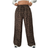 Shein Plus Size Loose Straight Leg Pants - Leopard Print