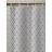 Catherine Lansfield Aztec Diamond Shower Curtain Silver