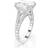 Swarovski Stilla Ring Square Cut - White/Silver