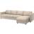 IKEA VIMLE klädsel 4-sitssoffa Sofföverdrag Beige (57x37cm)