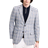 Nautica Men's Plaid Sport Coat, Blue, Blue Plaid 46 Average