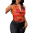 Shein Plus Size Tie-Dye Printed Deep Draped Top