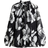 H&M Crinkled Chiffon Blouse - Black