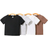 Shein Baby Boys Casual Knitted Soft Solid Color Round Neck Short Sleeve TShirt pcsSet