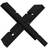 vidaXL Log Holder Black 47x39.5x48 cm Solid Wood Pine