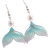 Shein pair Seaside Style Acrylic Mermaid Dangle Earrings For Women Beach And Daily Wear