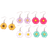 Shein Pairs Of Candy-Colored Flower Stud Earrings, Suitable For Daily Wear In And Summer