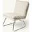 Søstrene Grene I Boucléstof 55 x 61,4 x 53,9 cm Knækket Hvid Loungestol 53.9cm