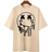 Shein Plus Casual Face Printed Short Sleeve TShirt Suitable For Daily Wear In And Summer