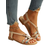 Shein Women Floral Pattern Braid Detail Slingback Sandals, Vacation Summer Flat Sandals