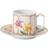 Swarovski Idyllia Espressotasse mit Untertasse Porzellan Kristallines Printmotiv Zitrone Mehrfarbig Espressokop