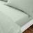 The Edited Life Organic Cotton Fitted Sage Bed Sheet Green (200x180cm)