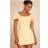 PrettyLittleThing Broderie Puff Sleeve A-line Mini Dress - Yellow